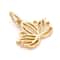 12 Pack: 14K Gold Plated Lotus Charm by Bead Landing™
